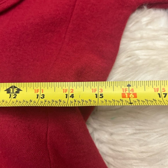 Anthropologie HWR Red Ruffled Jacket - Picture 15 of 16